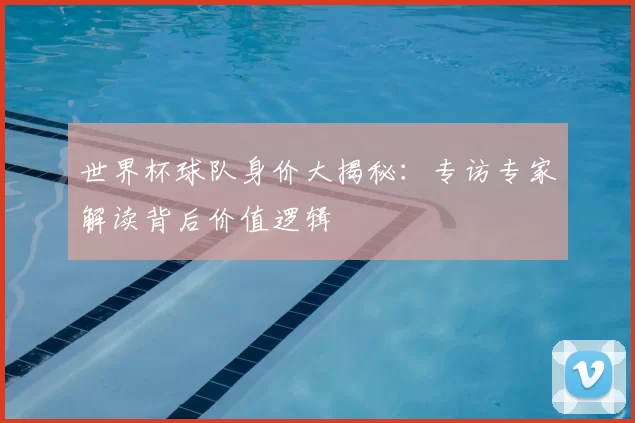世界杯球队身价大揭秘:专访专家解读背后价值逻辑